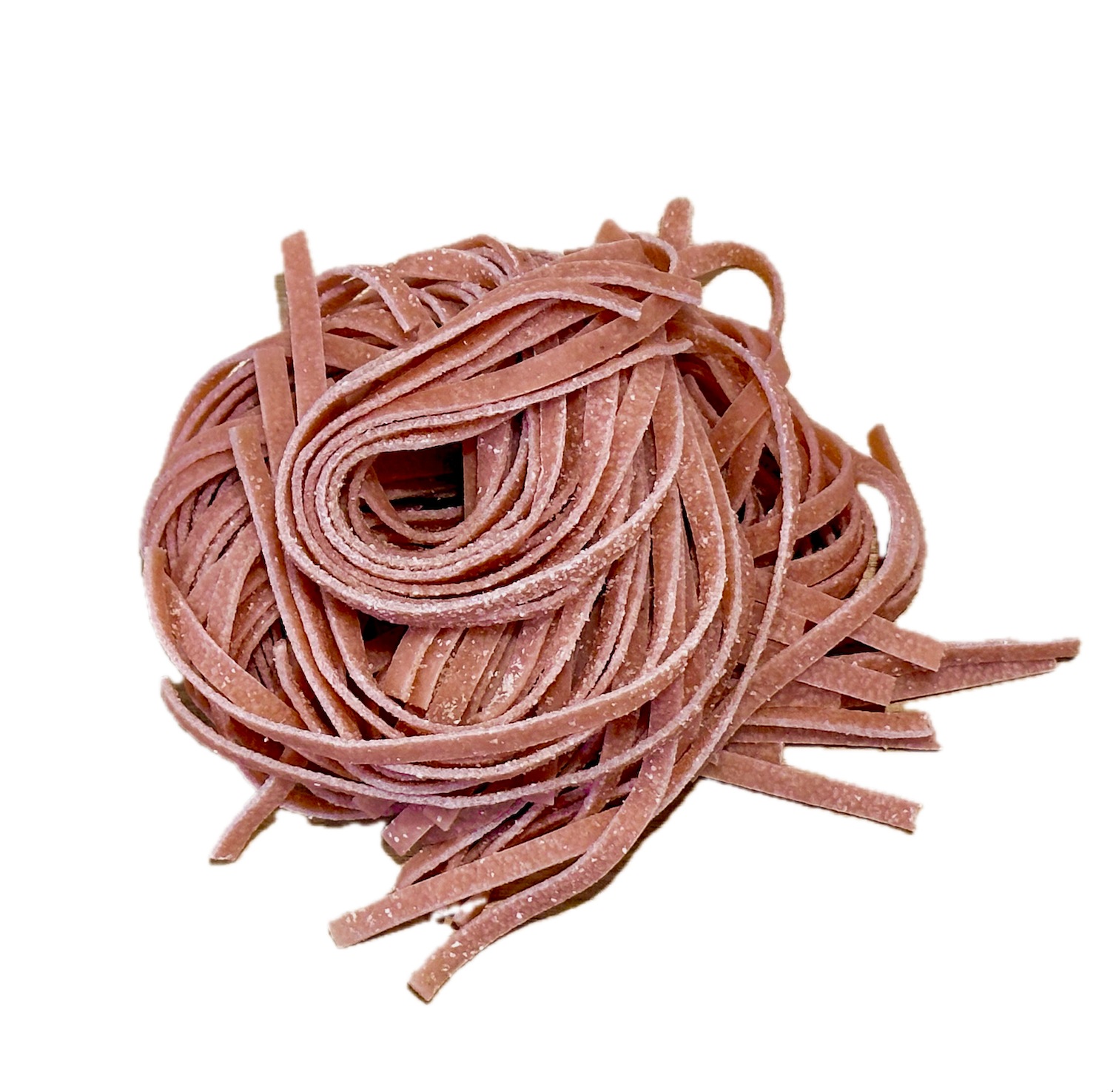 Beet Fettuccine — red flat ribbon